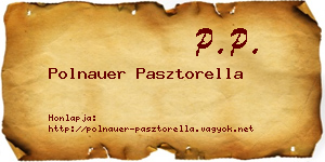 Polnauer Pasztorella névjegykártya